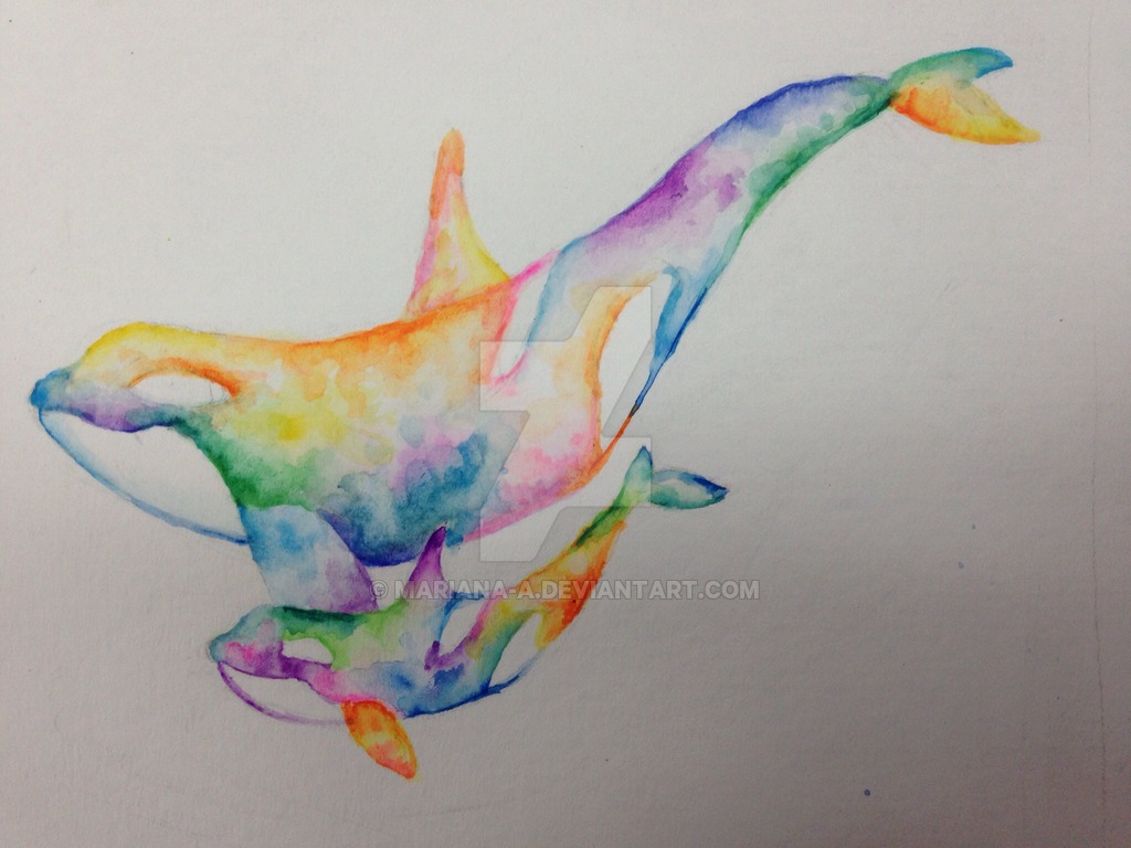 1024x768 Watercolor Tattoo Concept By Mariana