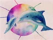 228x172 Watercolor Dolphin Tattoos