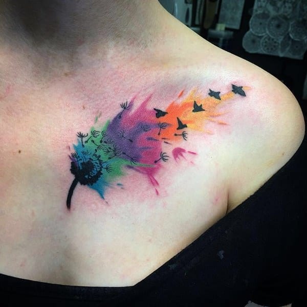 600x600 99 Artistic Watercolor Tattoos That Are Living Works Of Art