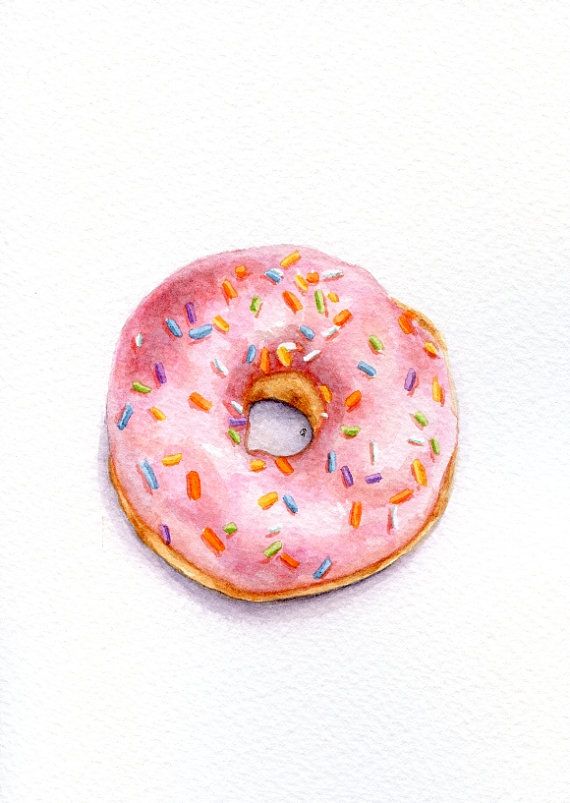 570x803 Food Art Food Art Donuts, Original Paintings And