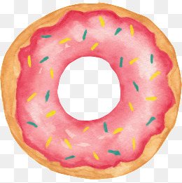 260x261 Watercolor Donut Png, Vectors, Psd, And Clipart For Free Download