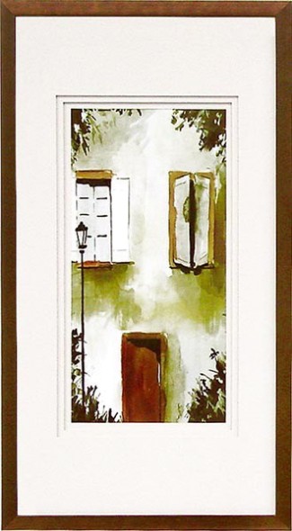 325x590 Framed Watercolor Door I