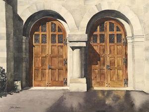 300x227 Bryn Athyn Cathedral Ellie Moniz Watercolors