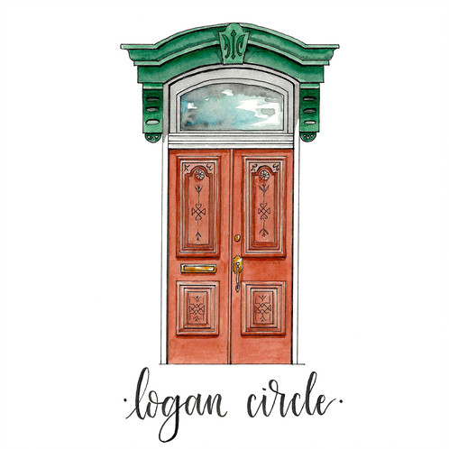 498x498 Custom Watercolor Door Portrait