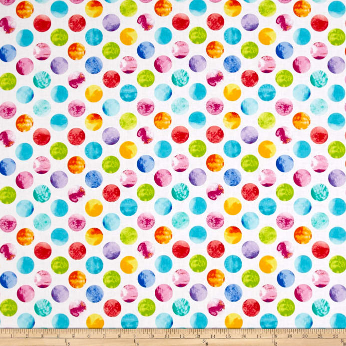 693x693 Kanvas All About Color Watercolor Dots White