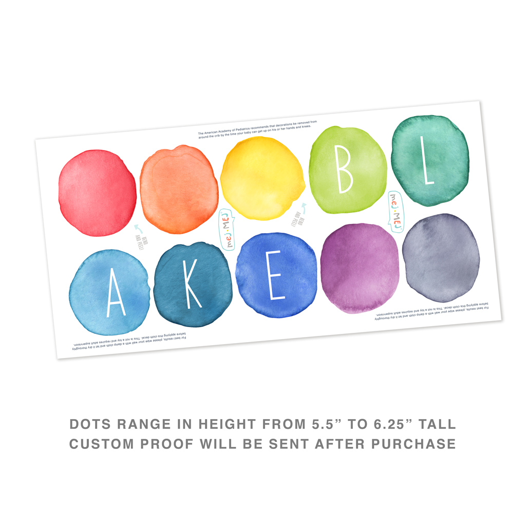1024x1024 Personalized Watercolor Dots