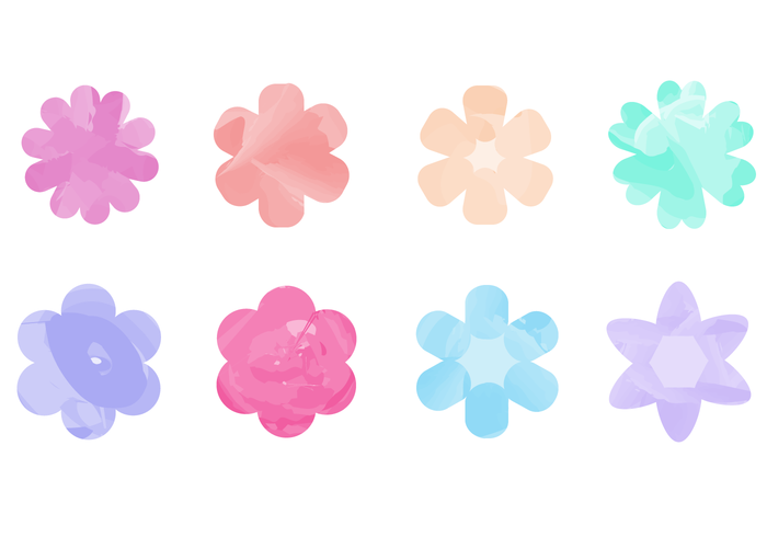 700x490 Free Watercolor Flowers Vector