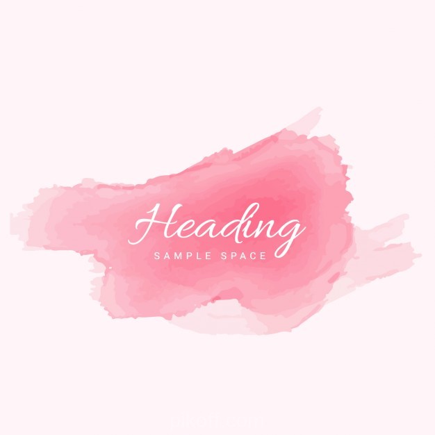626x626 Ai] Soft Pink Watercolor Vector Free Download