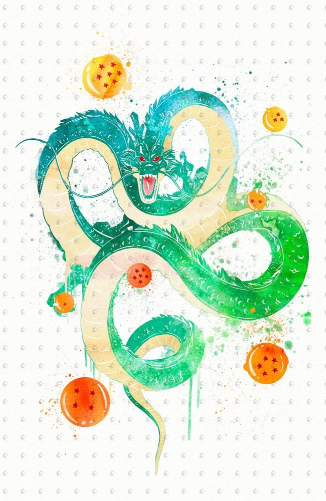 652x1000 Dragon Ball Watercolor Poster Penelopeloveprints