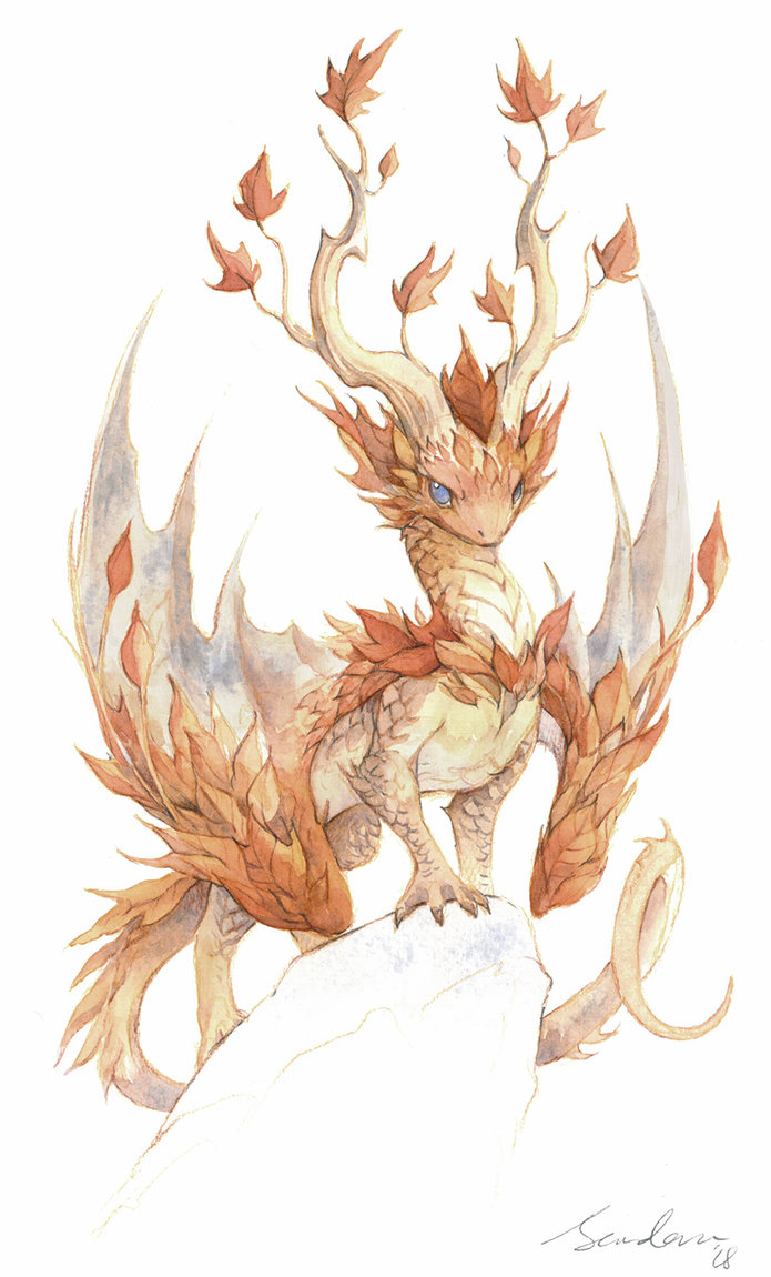 695x1150 Watercolor Dragon 4 By Sandara