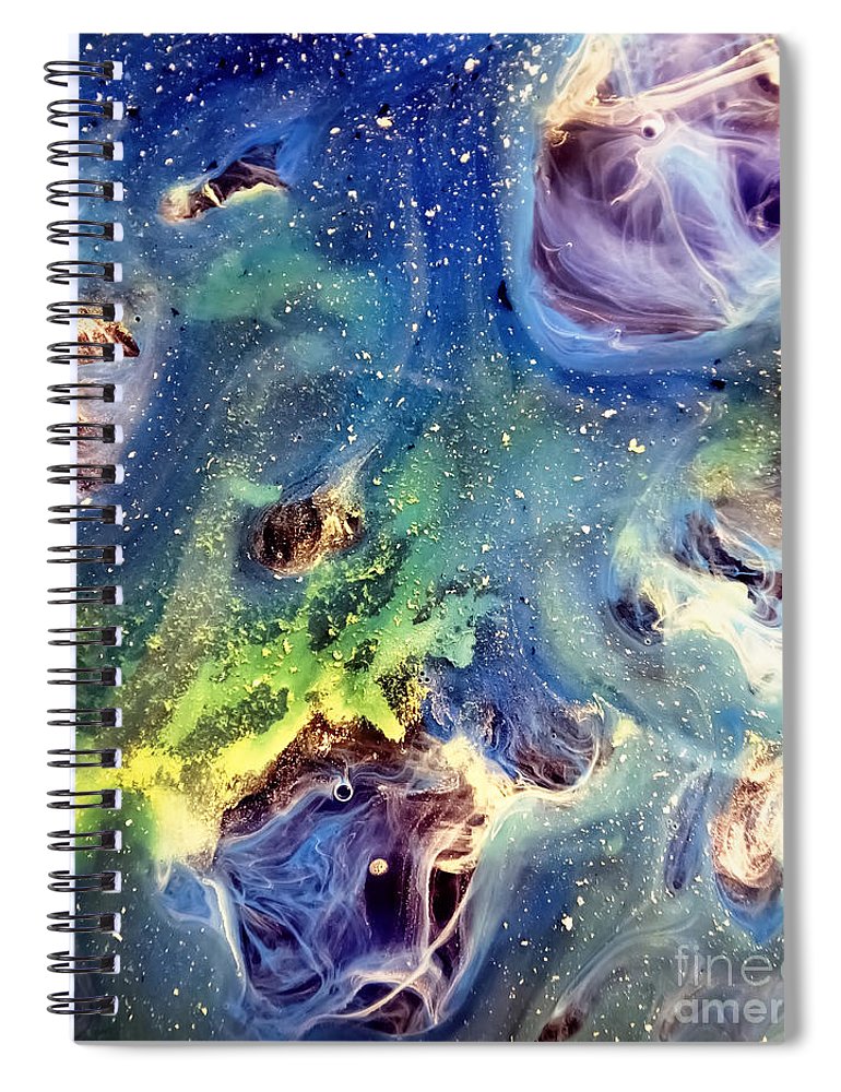 770x1000 Constellation Dragon Abstract Watercolor Painting Spiral Notebook