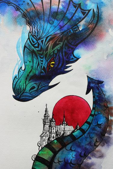 375x561 The Wawel Dragon Drawing By Yana Mosnytska Saatchi Art