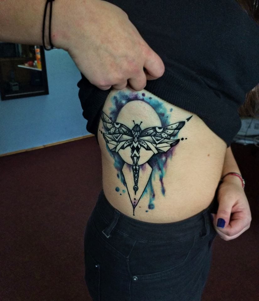 825x960 Watercolor Dragonfly Tattoo