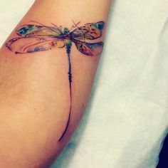 236x236 Watercolor Dragonfly Tattoo Never Give Up Tattoo Art