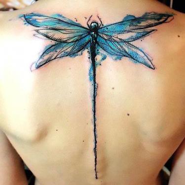 375x375 20 Dragonfly Tattoo Ideas