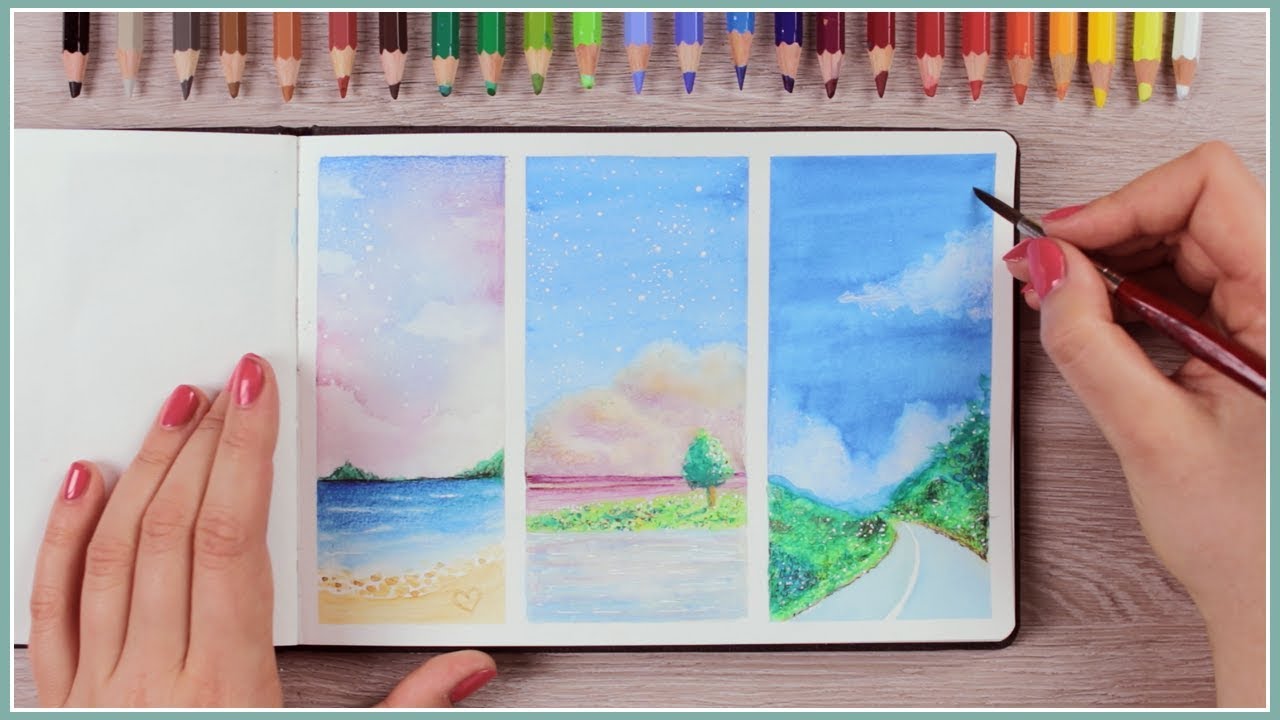 1280x720 How To Paint With Watercolor Pencils