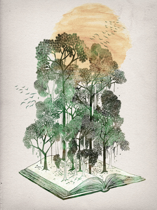 500x668 Best Art Tumblr Watercolor Book Tree Images On Designspiration