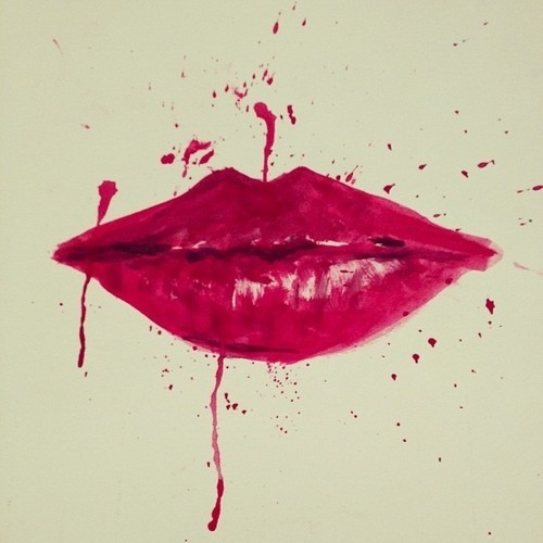 500x500 Lip Watercolor Art Pictures, Photos, And Images For Facebook