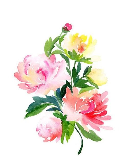 500x646 Watercolor Art On Tumblr. Colori Arte Watercolor