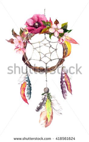 294x470 Dream Catcher (Dreamcatcher) With Feathers, Autumn Leaves And