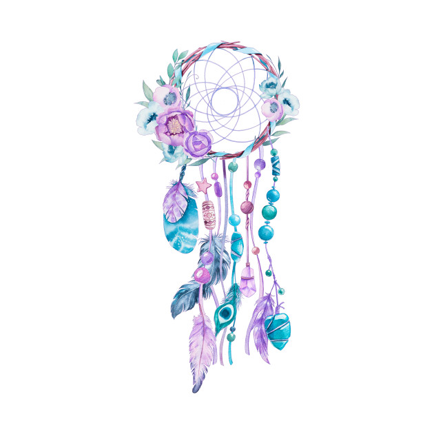 630x630 Dreamcatcher Colorful Boho Watercolors