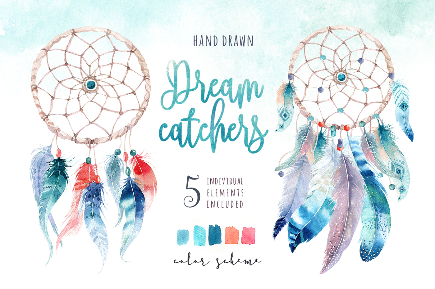1400x931 30% Off Watercolor Dreamcatcher Iii By Peace Shop