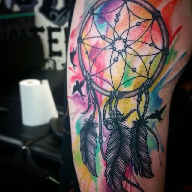 640x640 My Very Own Custom Watercolor Dreamcatcher Tattoo Tatu