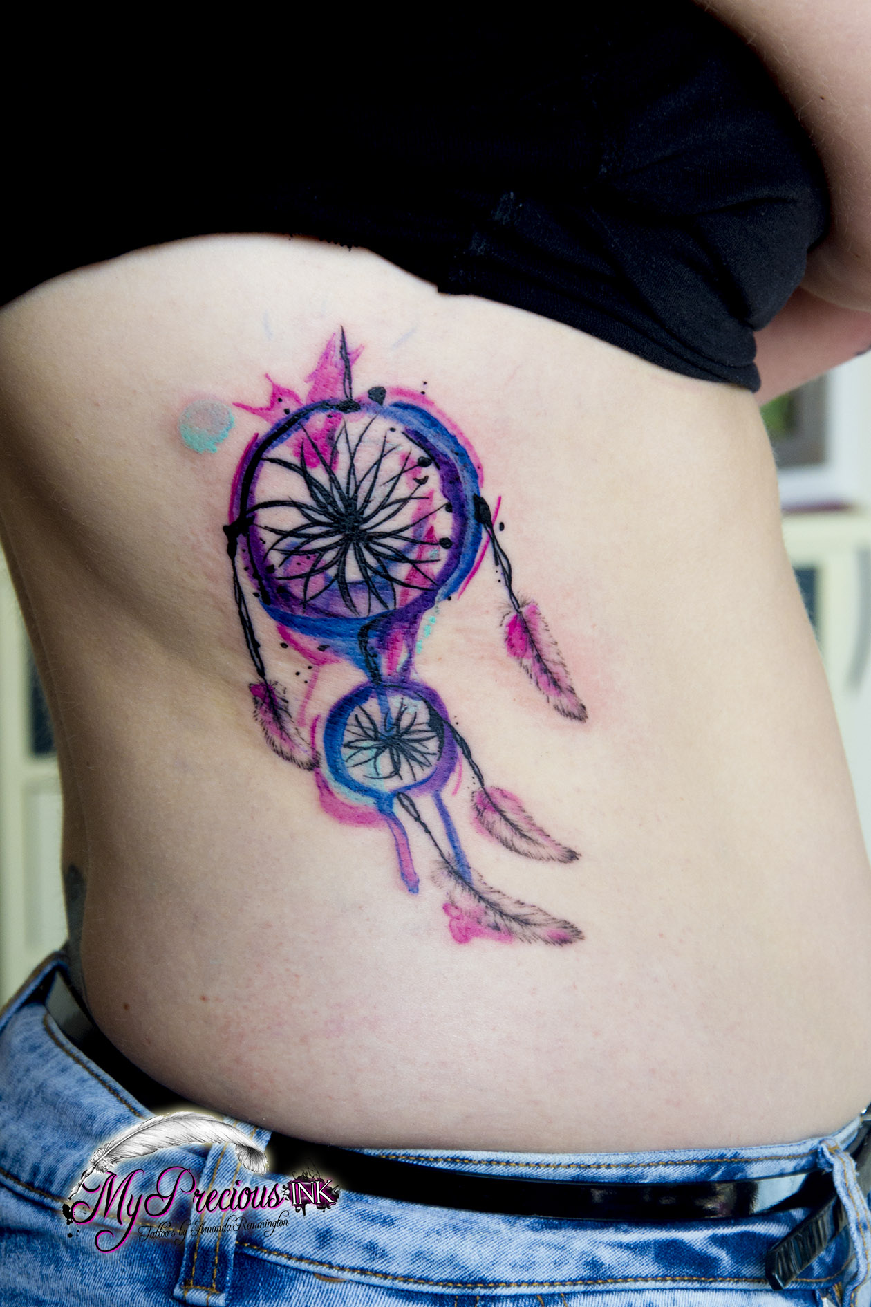 1260x1890 Watercolor Dreamcatcher Tattoo