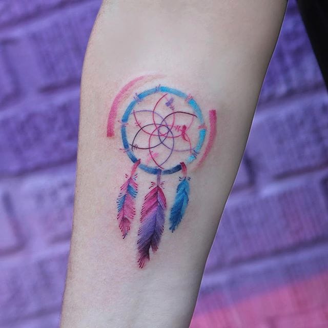 640x640 Xavier Dreamcatcher Tattoo By Georgia Grey.