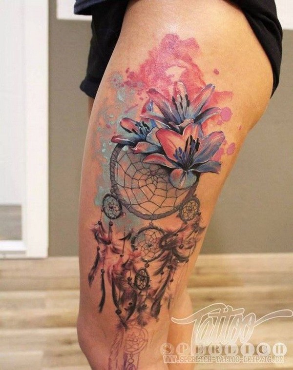 600x759 Dreamcatcher Tattoo Design Ideas