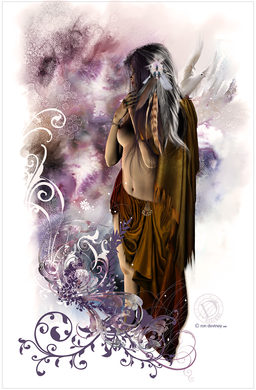 867x1319 Watercolor Dream By Deviney Poser Illustration