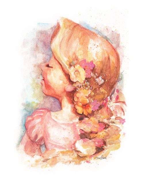 490x616 Disney Princess Painting Best Of Lovely Rapunzel Watercolor Dreams