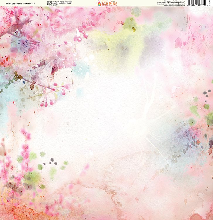 727x750 Ella And Viv Paper Company Watercolor Dreams Pink Blossoms