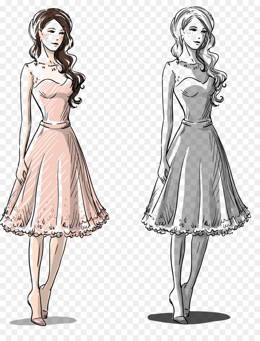 900x1180 Drawing Dress Stock Photography Illustration