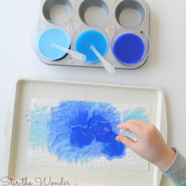 600x600 Icicle Garland Watercolor Drip Painted Craft For Kids Stir The