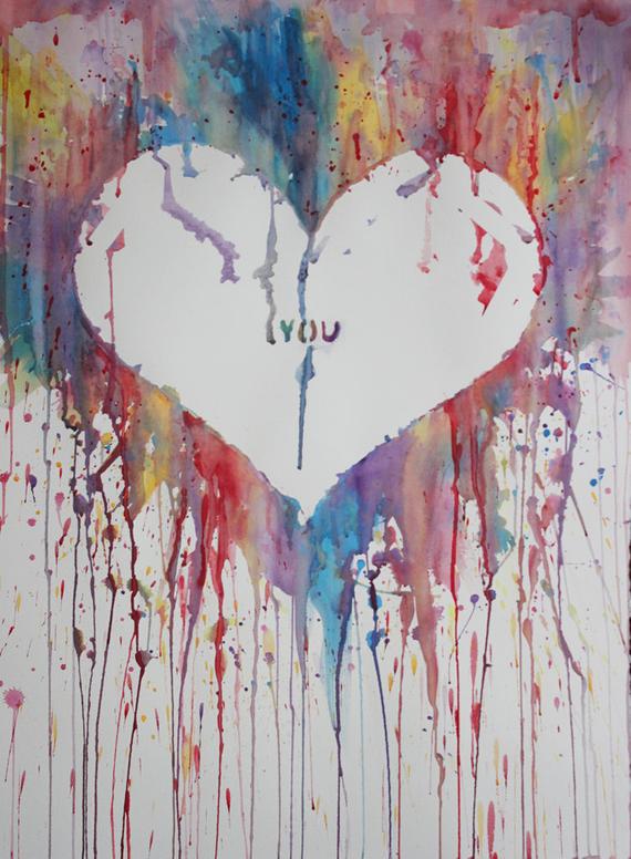 570x776 Watercolor Drip Painting