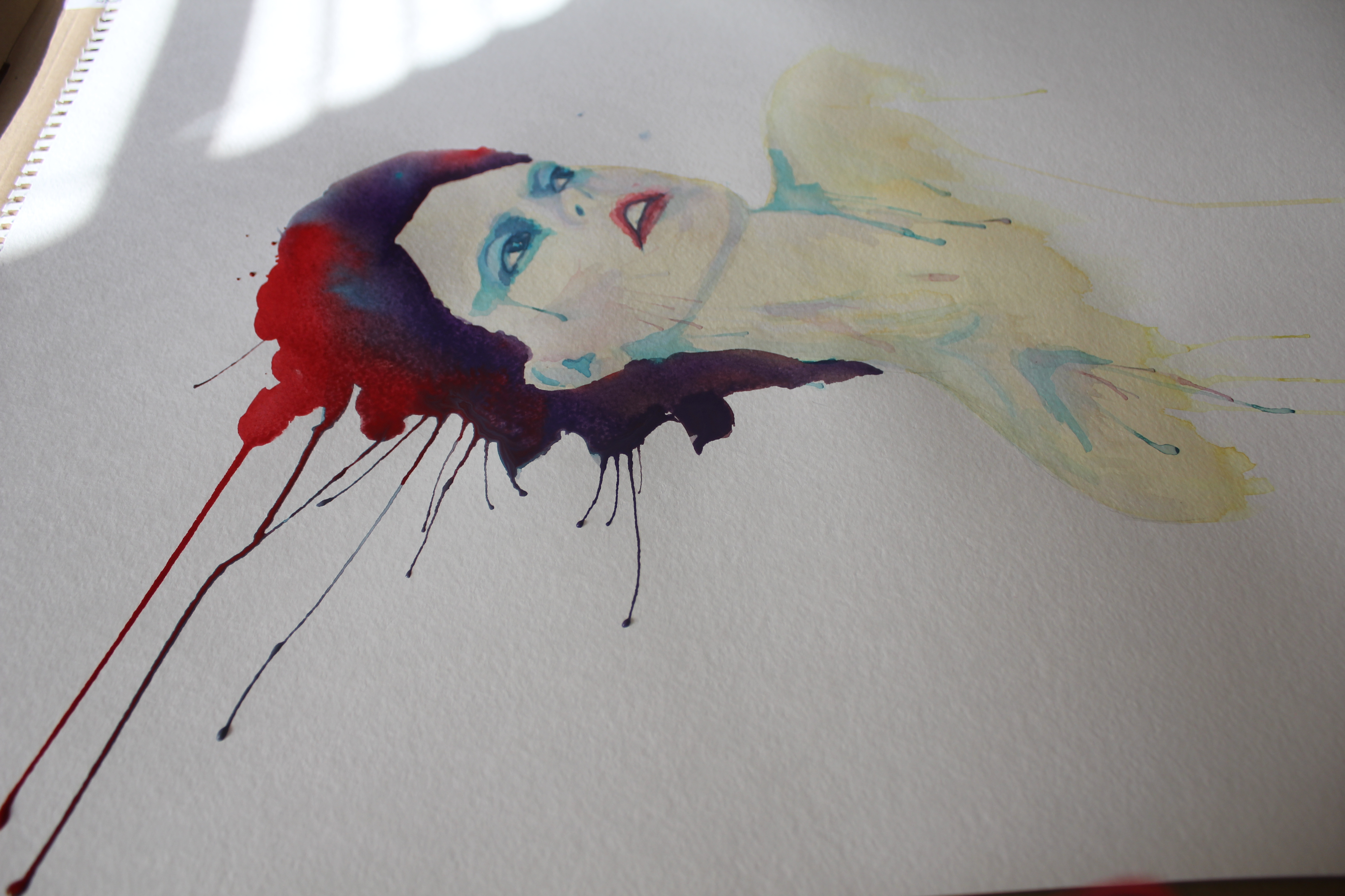 5184x3456 My Watercolor Portrait Process Part 2 Sarah Slam