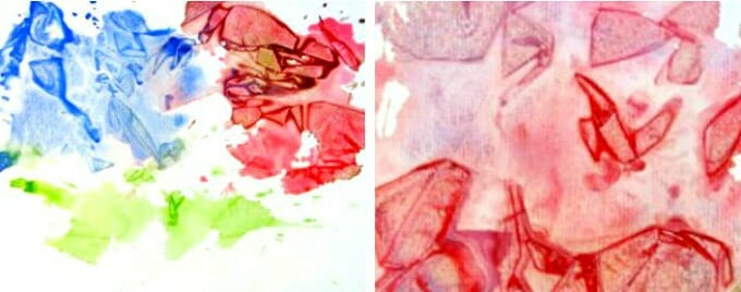 680x268 Watercolor Plastic Wrap Technique