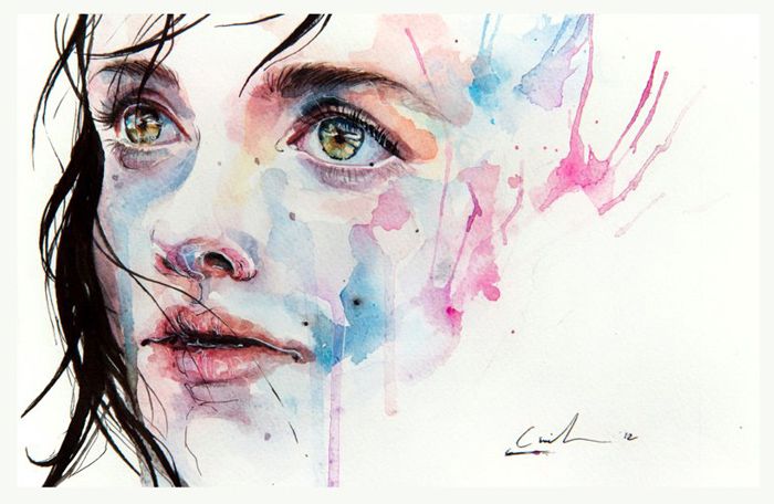 700x456 Lovely Watercolour Technique Agnes Cecile (Silvia Pelissero