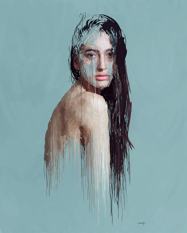 640x800 Drip Effect Paintings By Marcello Castellani