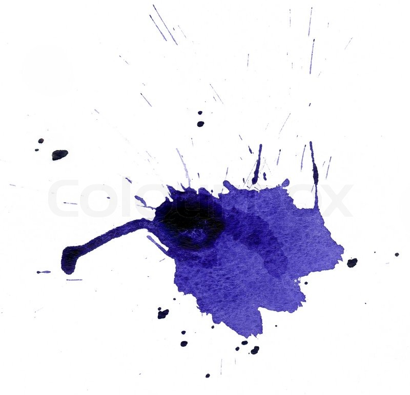 800x769 Drop Of Blue Watercolor Stock Photo Colourbox