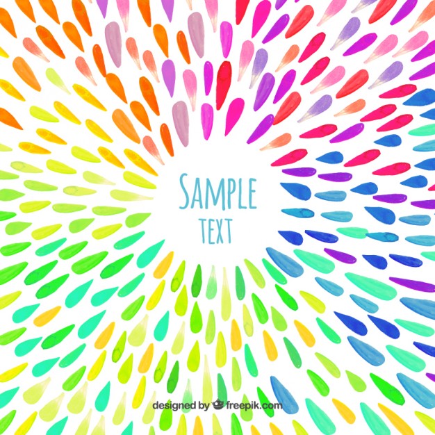 626x626 Watercolor Drops Background Vector Free Download