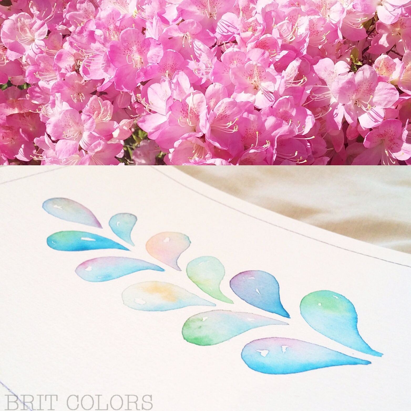 1564x1564 Watercolor Drops By Britcolors Handmade Colorful Watercolor