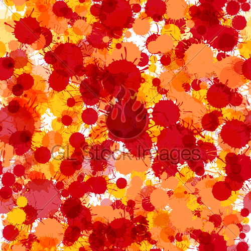 500x500 Bright Red Watercolor Drops Seamless Pattern Gl Stock Images
