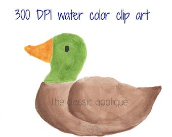 340x270 Duck Watercolor Etsy