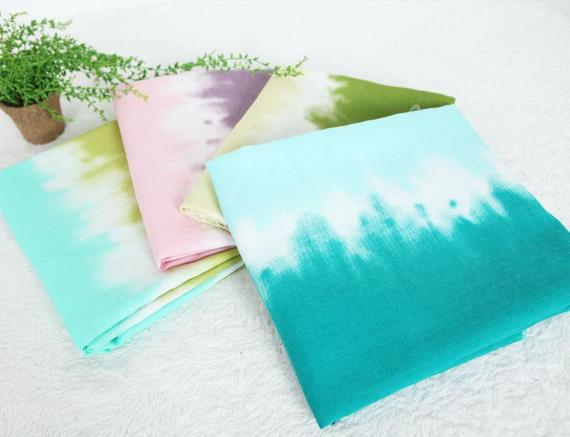 570x437 Watercolor Printed Fabricnatural Dyed Style Fabricspring Etsy