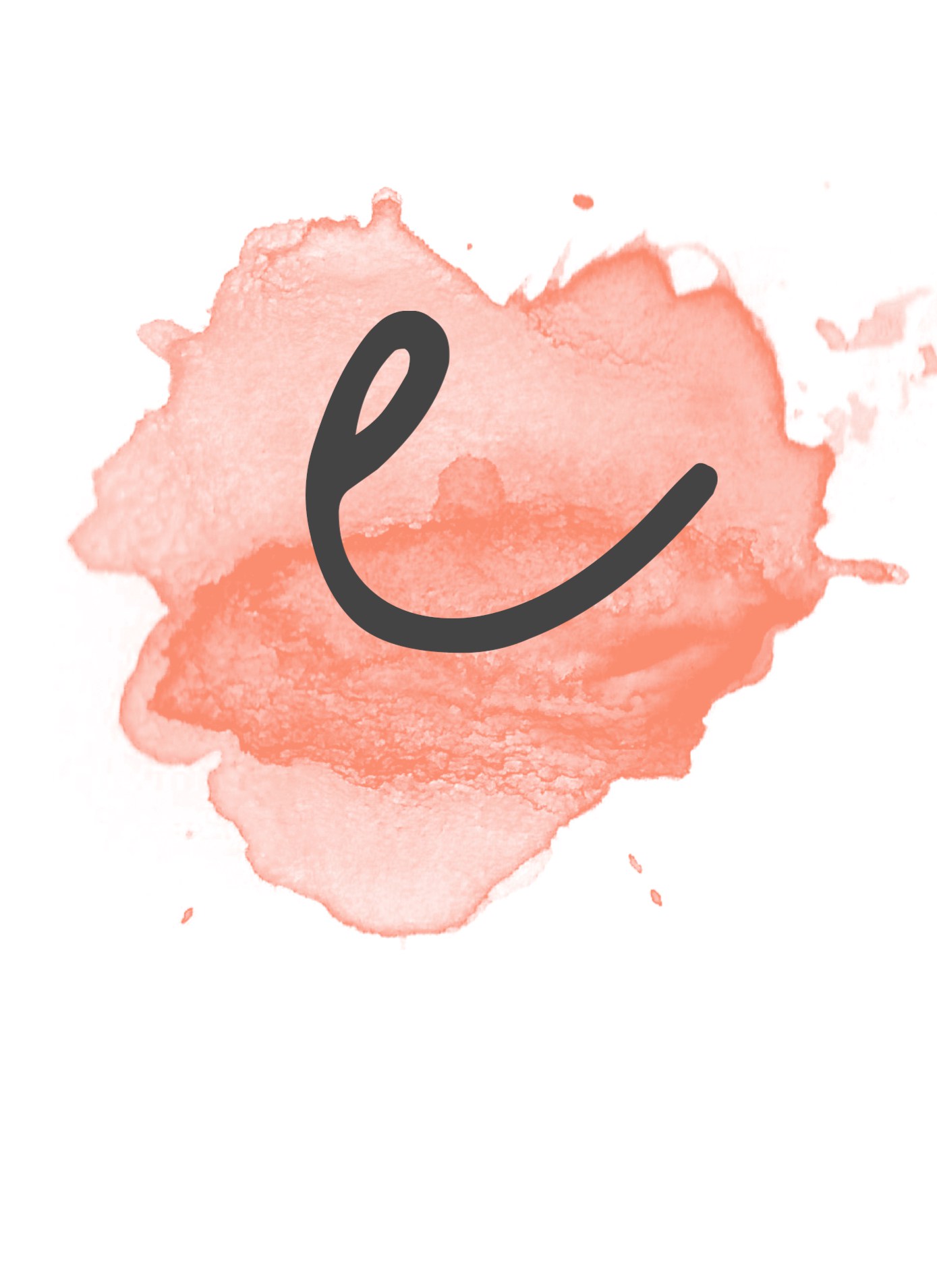 1389x1910 Coral Watercolor Banner Free Printable