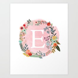 264x264 Letter E Art Prints Society6