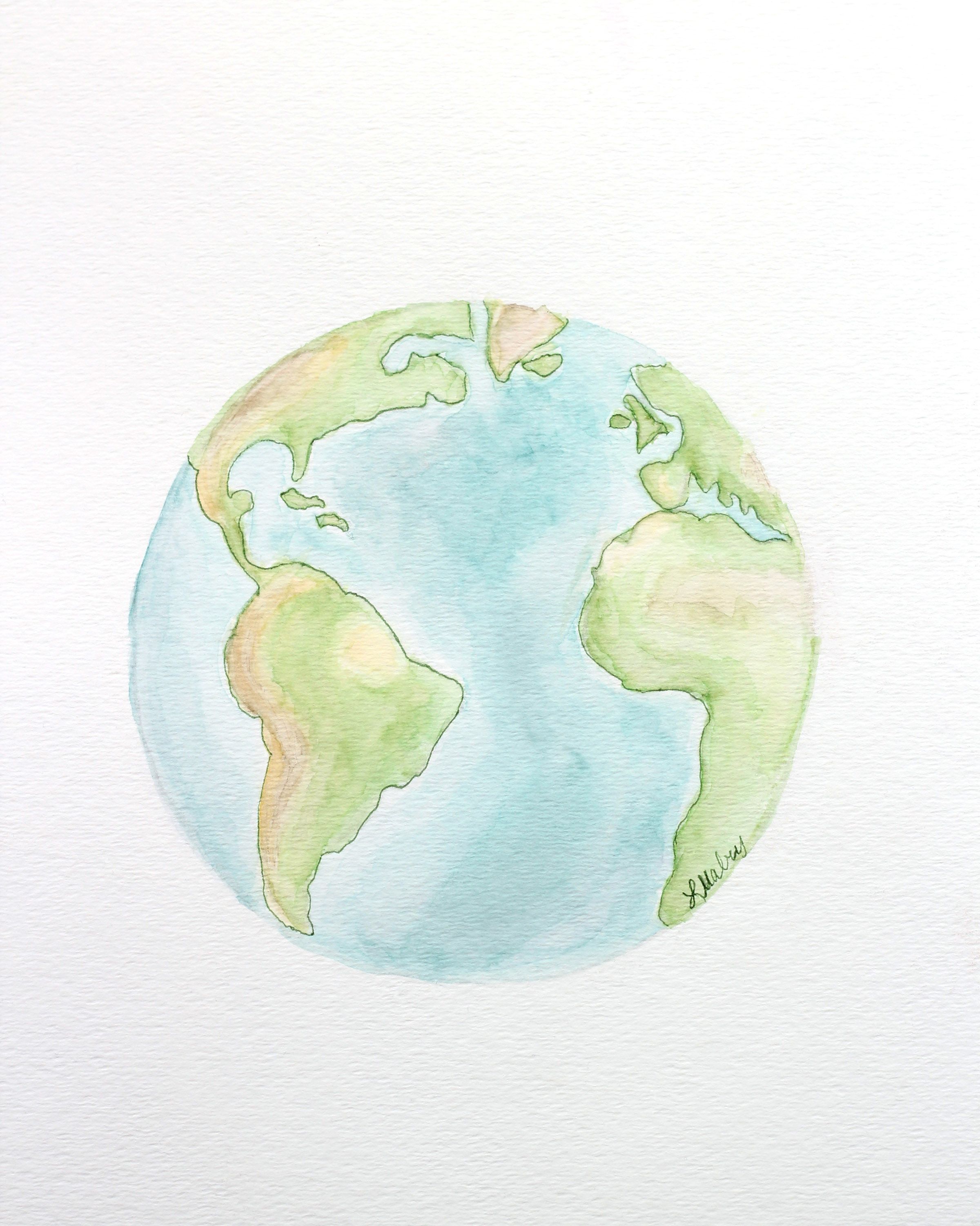 2400x3000 Watercolor Earth Printables In 2018 Printables