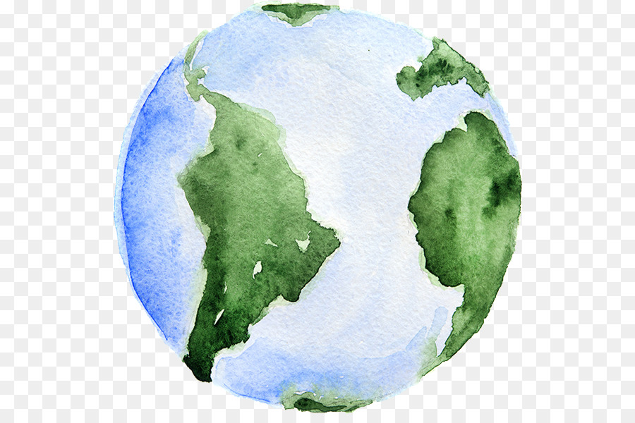 900x600 Earth Watercolor Painting Royalty Free